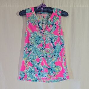 Lilly Pulitzer Pink and Blue Tank Top